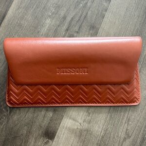 Missoni eyeglasses case.